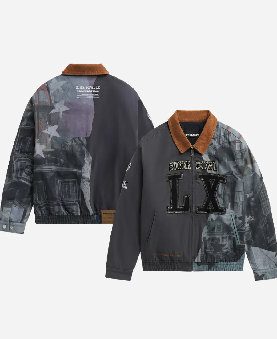 Off Season x NFL Super Bowl LX Workwear Bomber Jacket Off Season x NFL Super Bowl LX Workwear Bomber Jacket