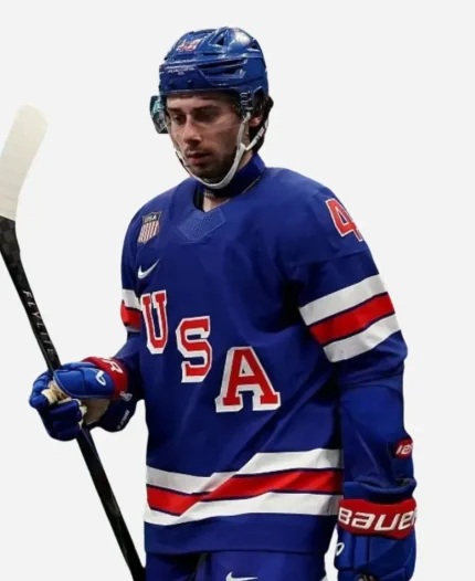 Olympic 2026 Quinn Hughes Ice Hockey USA Jersey