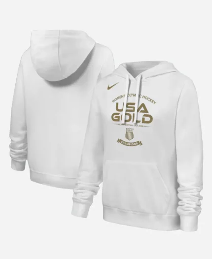 Olympic 2026 Women's Hockey USA Gold Hoodie
