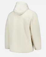 Olympic Micro Fleece Cream Quarter Zip Hoodie - Jacket Era