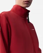 Olympic Team Austria Unisex Alpha Tauri Red Fleece Jacket