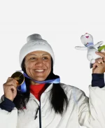 Olympics 2026 Elana Meyers Taylor Team USA White Jacket