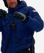 Olympics 2026 Milano Cortina Kappa Blue Puffer Jacket