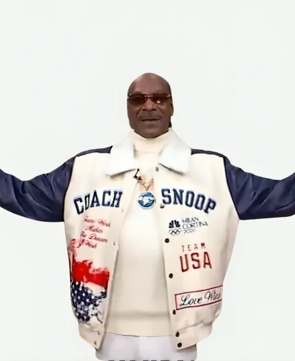 Olympics 2026 Team USA Coach Snoop Dogg Varsity Jacket