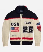 Olympics 2026 Team USA Wool Shawl Cardigan