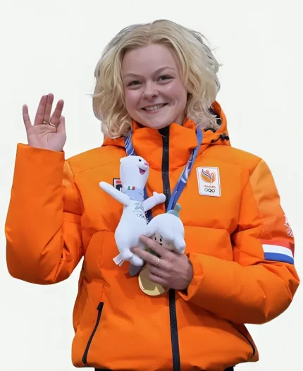 Olympics 2026 Xandra Velzeboer Puffer Jacket