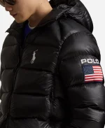 Olympics Team USA 2026 Hawthorne Flag Black Down Puffer Jacket