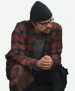 One Battle After Another Bob Ferguson Plaid Coat