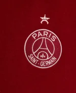 Paris Saint-Germain PSG Walk in Paris 2026 Teddy Red Wool Varsity Jacket