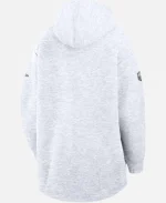 Patriot Super Bowl Opening Night Tech White Hoodie - Jacket Era