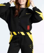 Pokémon × Jimmy Paul 2026 Difuzed Pikachu Workwear Black Crop Hoodie