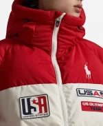 Polo Ralph Lauren Team USA Milano Cortina 2026 Winter Olympics Hooded Puffer Jacket