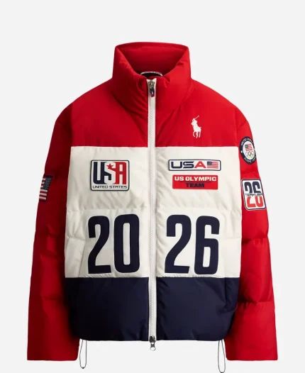 Polo Ralph Lauren The Today Show 2026 Carson Daly Team USA Closing Ceremony Puffer Jacket
