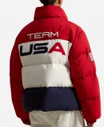 Polo Ralph Lauren The Today Show 2026 Jenna Bush Hager Team USA Closing Ceremony Puffer Jacket