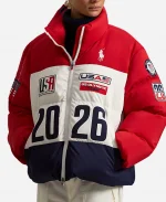 Polo Ralph Lauren The Today Show 2026 Sheinelle Jones Team USA Closing Ceremony Puffer Jacket