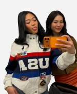 Polo Ralph Lauren The Today Show Team USA Closing Ceremony Sunisa Lee White Jacket 