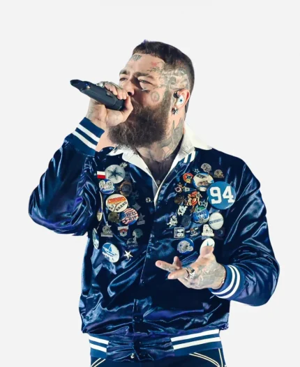 Post Malone Kansas City Chiefs vs Dallas Cowboys Jacket - Blue