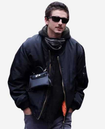 Prince Charles Cinema 2026 Timothee Chalamet Black Bomber Jacket