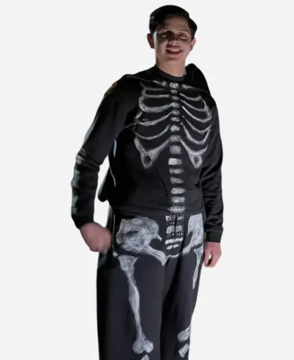 Pugsley Addams Black Printed Shirt