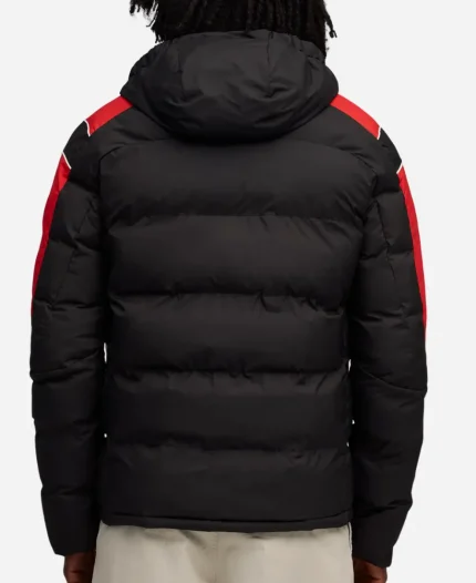 Puma x Scuderia Ferrari MT7 Black Hooded Puffer Jacket