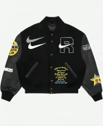 Raspberry Hills x Nike Varsity Jacket In Black