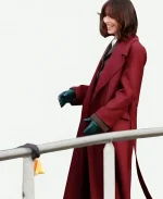 Rebecca Hall The Beauty Trench Coat - Maroon