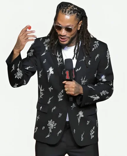 Retirement Ceremony Derrick Rose Black Blazer
