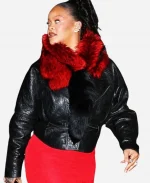Rihanna Valentines Day 2026 NYC Leather Jacket