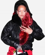 Rihanna Valentines Day Leather Jacket