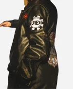 Rocket Donkey NBHA Circle Y Saddles Open & Senior World Championships Black Leather Jacket