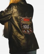 Rocket Donkey NBHA Open World Black Leather Jacket