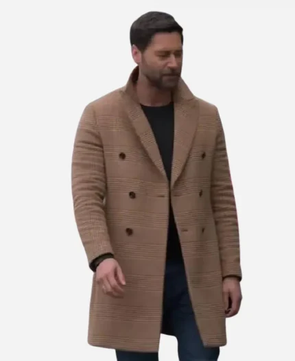 Ryan Eggold My Secret Santa Wool Overcoat