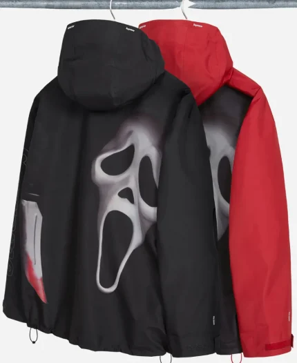 SS26 Supreme Gore Tex Ghostface Shell Jacket - Black And Red