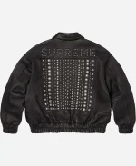SS26 Supreme Studded Black Leather Jacket
