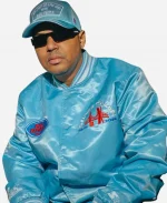 Santiago Matías (Alofoke) Bad Bunny x Super Tazón Light Blue Starter Jacket