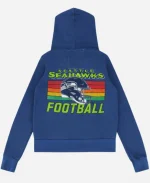 Seahawks 2026 Helmet Blue Zip Hoodie