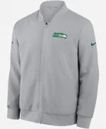 Seattle Seahawks 2026 Rivalries Grey Bomber Jacket