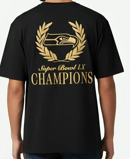 Seattle Seahawks Fanatics Super Bowl LX Champions USA 250 Gold Standard T-Shirt