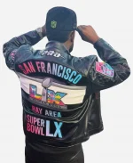 Seattle Seahawks Host Gee Scott Sr Super Bowl LX San Francisco Bay Area 2026 Leather Jacket