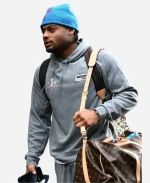 Seattle Seahawks Super Bowl LX 2026 Logo Grey Pullover Hoodie