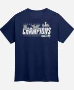 Seattle Seahawks Super Bowl LX Champions Iconic Victory Navy Blue T-Shirt