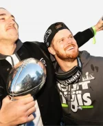 Seattle Seahawks Super Bowl LX Champions Sam Darnold Cut For This Grey Parade Hoodie