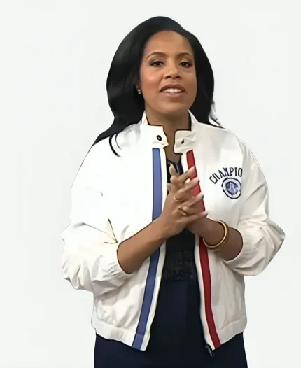 Sheinelle Jones The Today Show 2026 Champion Game Day Cream Jacket