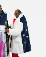 Snoop Dogg 2026 Milano Cortina Olympics White Fur Coat