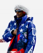 Snoop Dogg 2026 Olympics Speed Skating Puffer Jacket