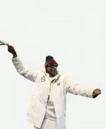 Snoop Dogg Sky Bet Championship Match Off-White Hooded Jacket