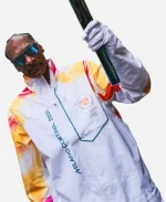 Snoop dogg Milano Cortina 2026 Olympic Flame White Jacket