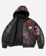 Spring Summer 2026 Supreme SS26 Guns Hooded Leather Jacket