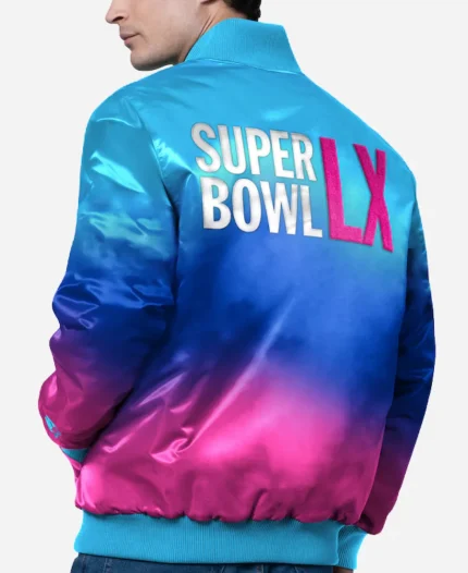 Starter Super Bowl LX Varsity Jacket - Light Blue