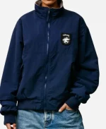 Stussy 2026 Navy Blue Polar Fleece Lined Jacket